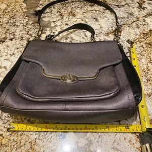 Coach crossbody and satchel gray bag.